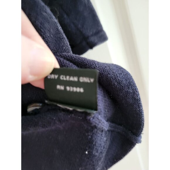 Brooks Brothers Women Silk blend Navy Blue Knit Sweater size XL Preppy old Money - Picture 6 of 7